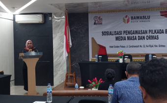 Badan Pengawas Pemilihan Umum (Bawaslu) Kota Ambon menggelar kegiatan sosialisasi pengawasan Pemilihan Kepala Daerah (Pilkada) Serentak tahun 2024 bersama para Jurnalis di Kota Ambon